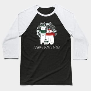 HO HO HO Christmas Shirt, Christmas T-shirt, Christmas Family Shirt Baseball T-Shirt